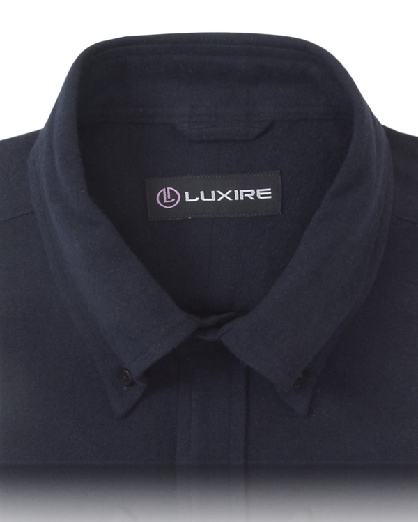 Navy Blue Flannel Shirt