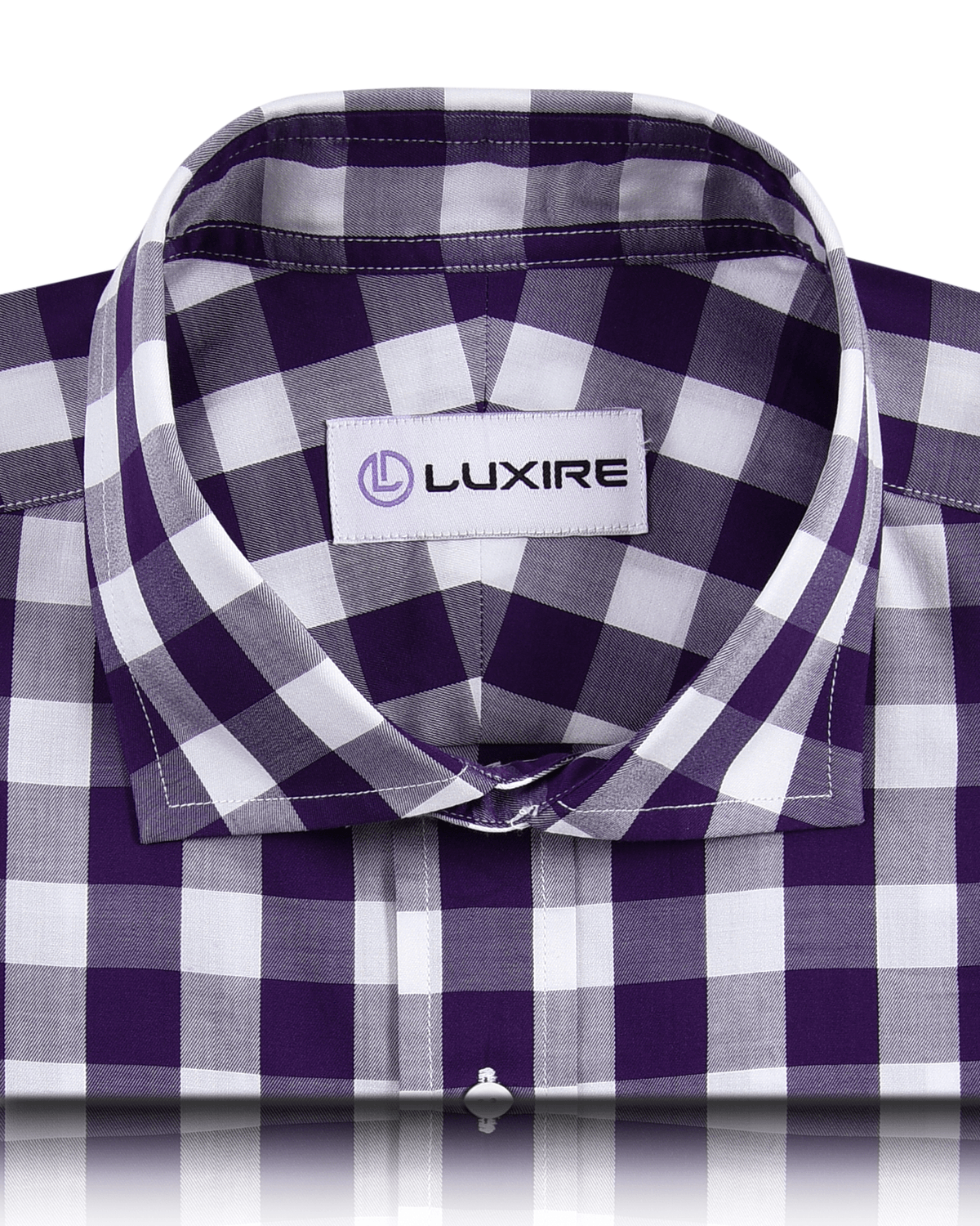 Monti Purple Mid Gingham Shirt - 2