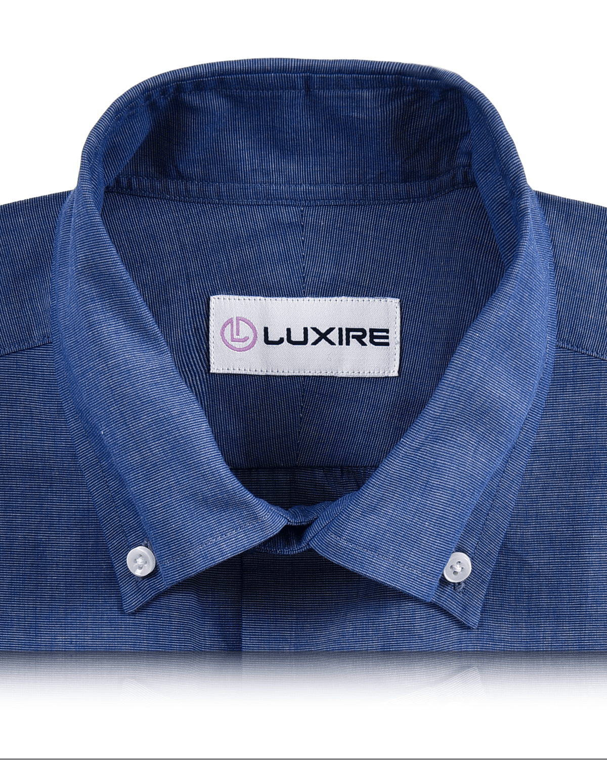 Blue End on End Dress Shirt - 2