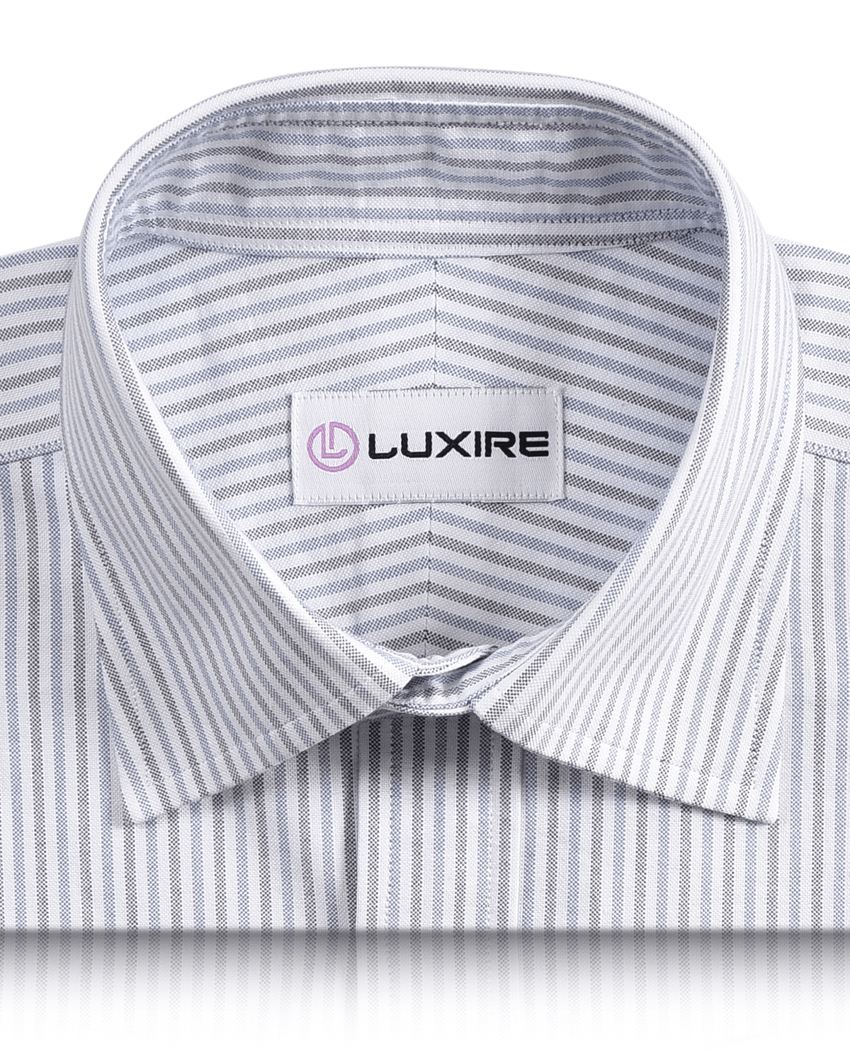 Blue Navy University Stripes Classic Oxford - 2