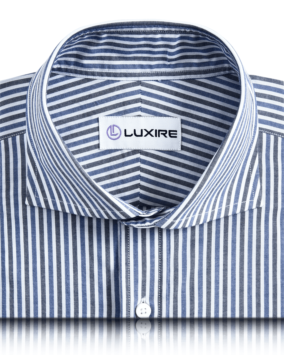 Light Dark Blue Stripes Shirt - 2
