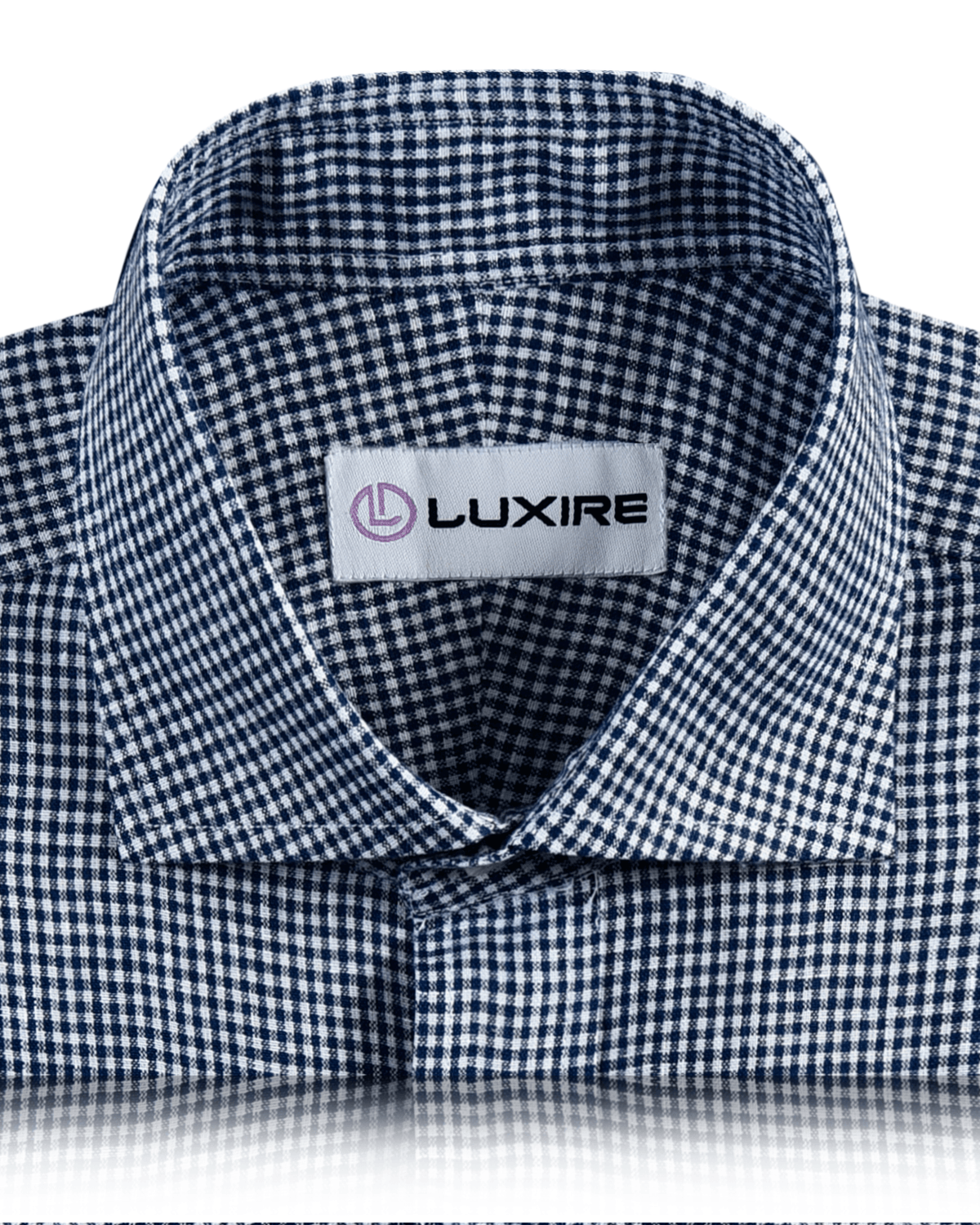 Blue White Gingham Linen Shirt - 2