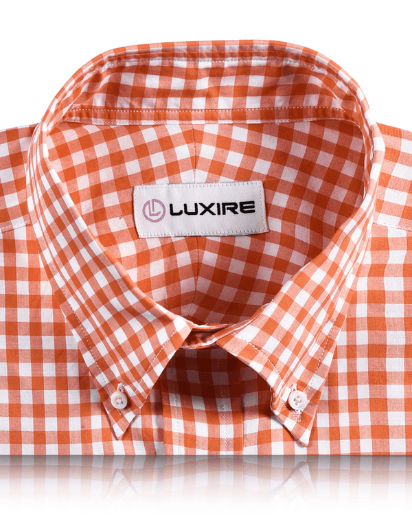 Cotton Orange Gingham