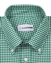 Oxford Lincoln Green Gingham on White
