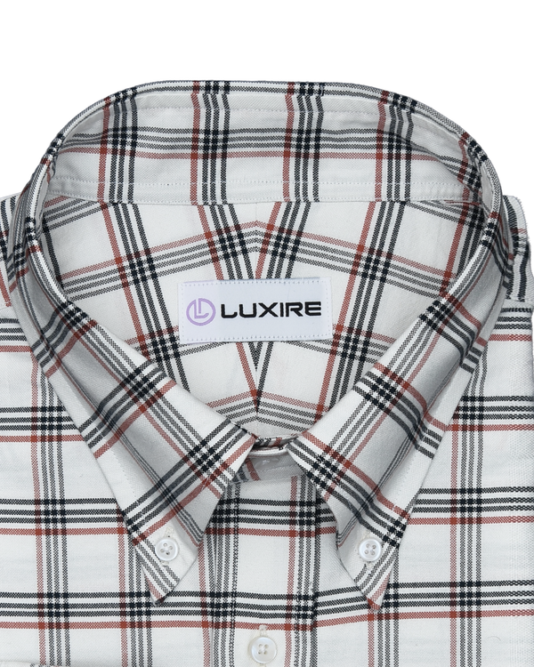 Red Navy Tattersall Checks Shirt