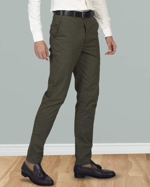 Genoa Olive Green Custom Chino Pants for Men Luxire Custom Clothing Genoa Olive Green Custom Chino Pants for Men Luxire Custom Clothing