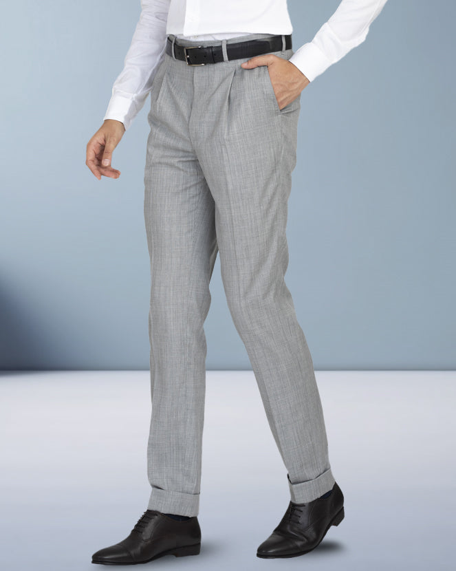 Washable Wool Grey Pant