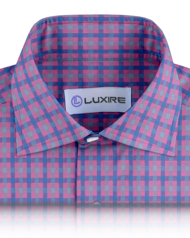 Linen: Pink Blue Gingham Checks