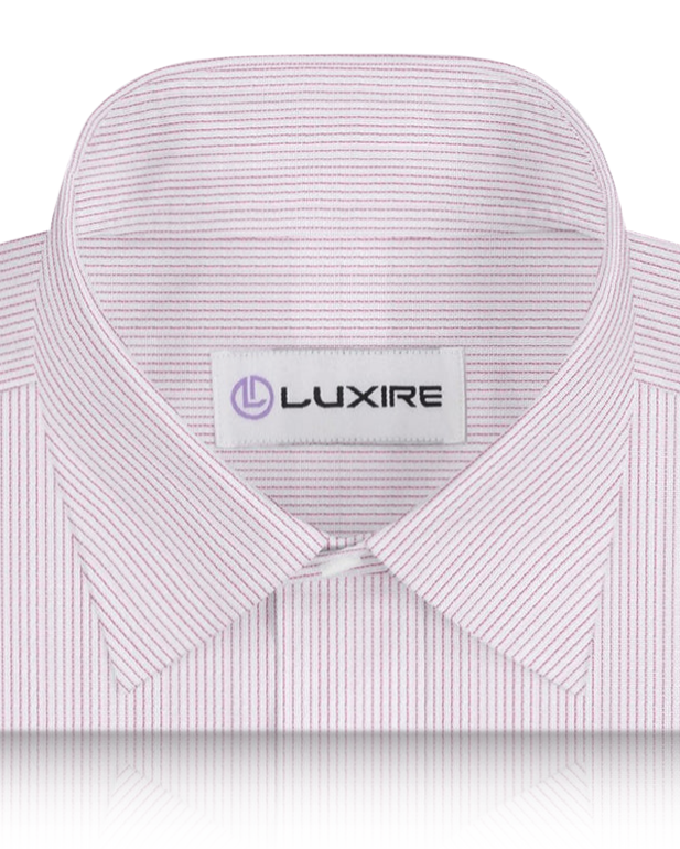 Cotton Linen: Light Pink Stripes On White