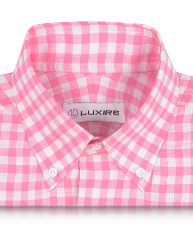 Pink Linen Gingham