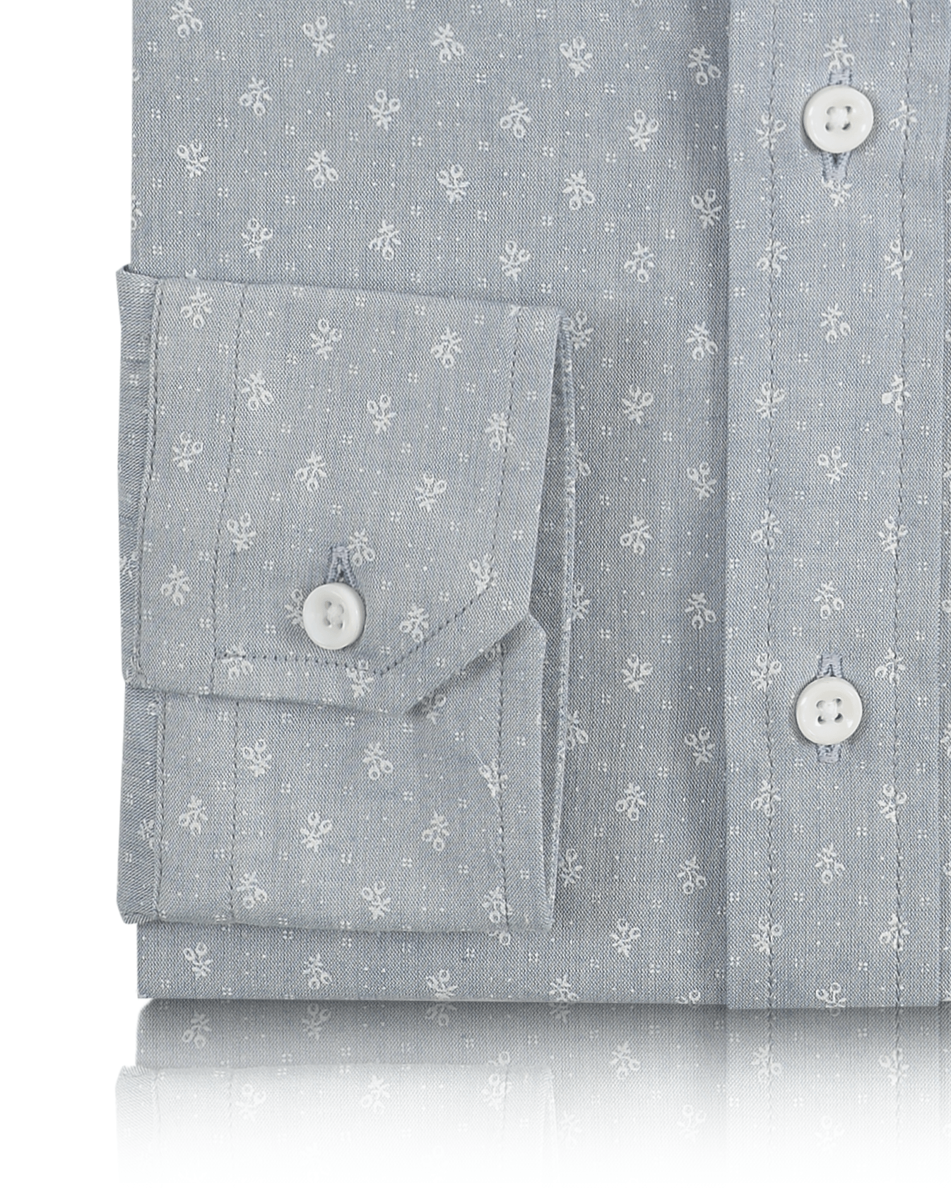 Pale Indigo Printed Wabash Shirt