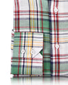 Cotton Linen: Classic Multi-color Madras Checks Shirt