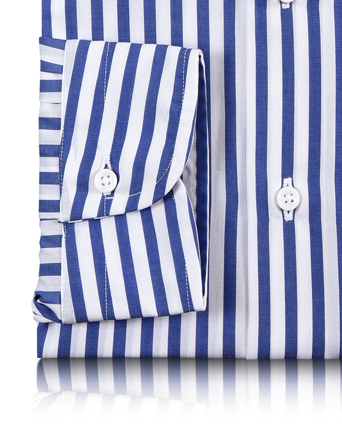 White Blue Candy Stripes Oxford Shirt