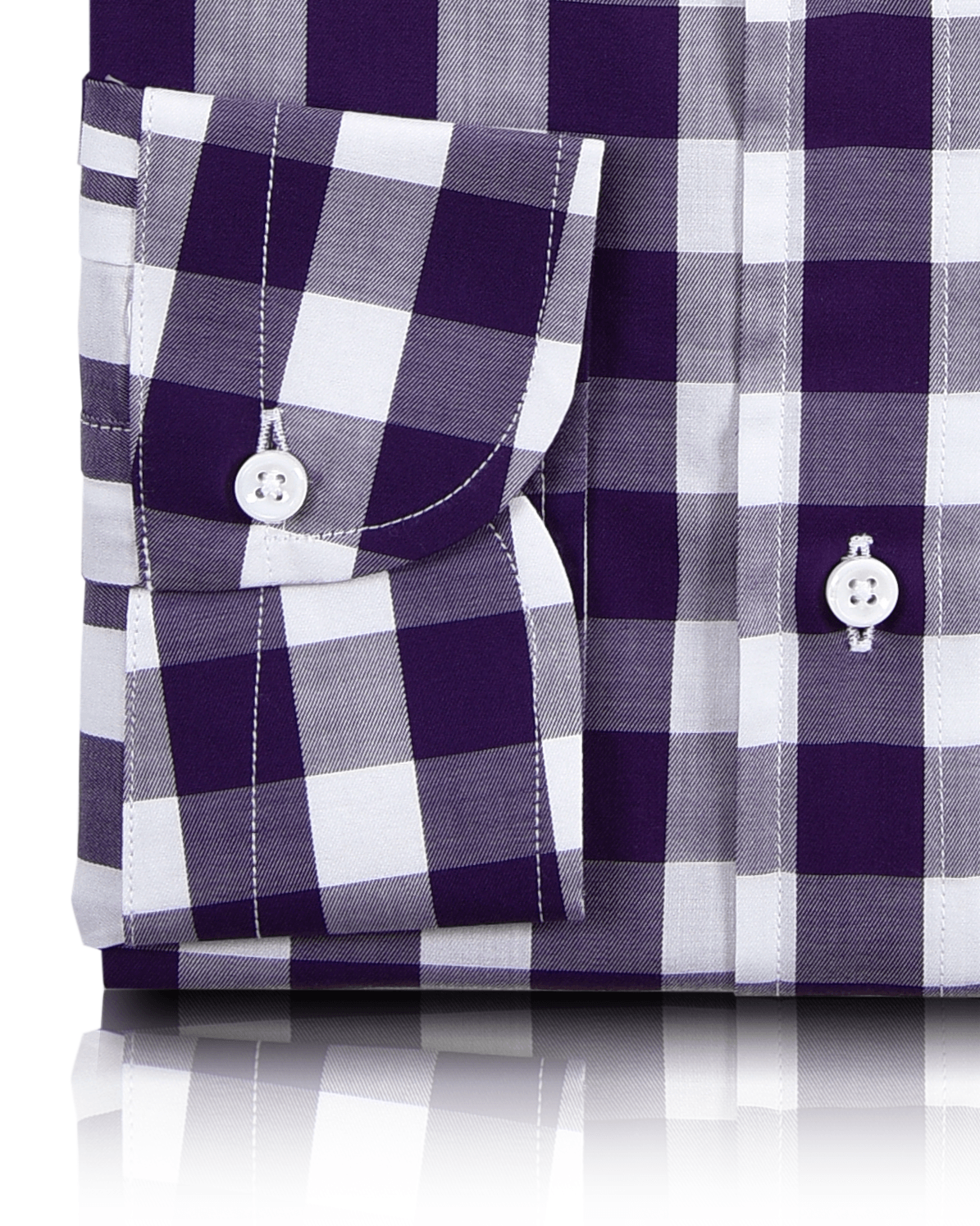 Monti Purple Mid Gingham Shirt