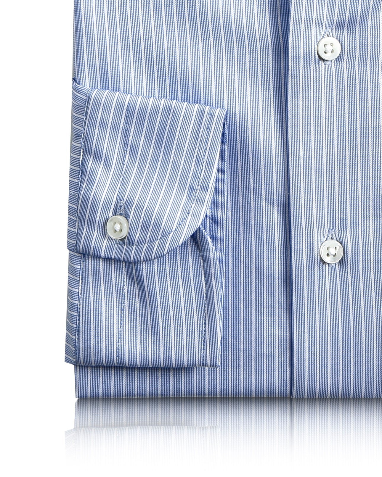 Blue White Striped Business Shirt