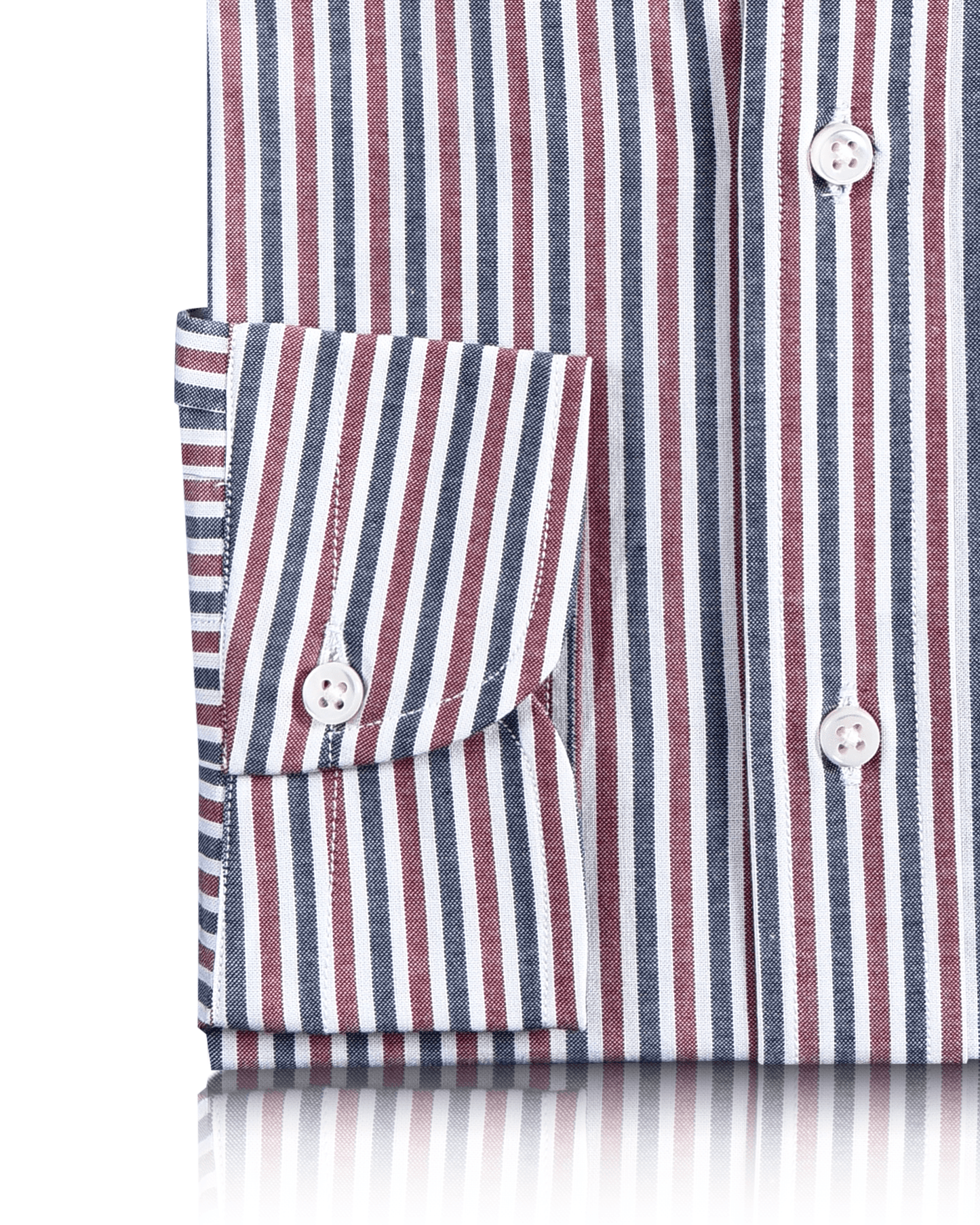 Red Blue Stripes Oxford