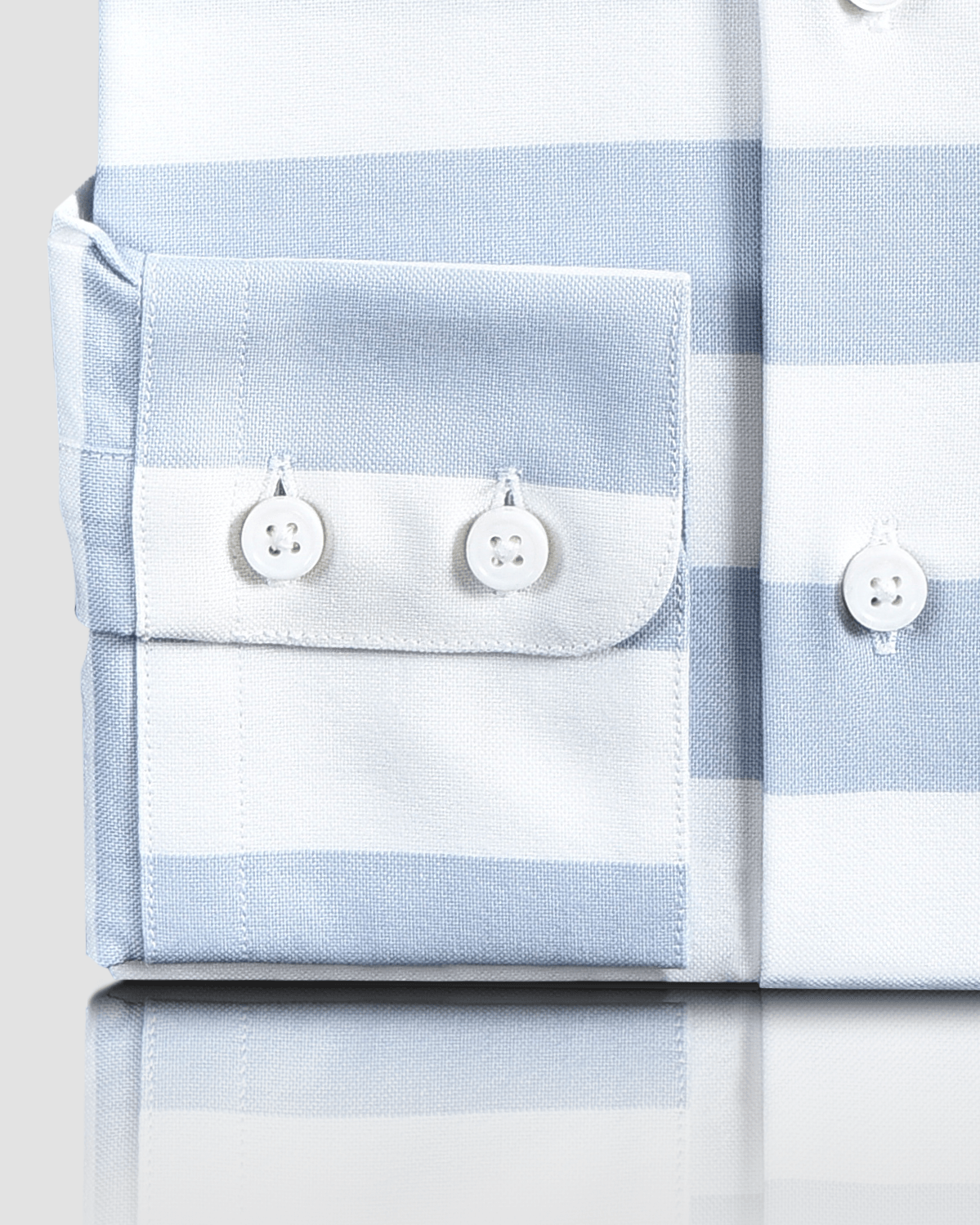 Blue White Horizontal Stripes - 3