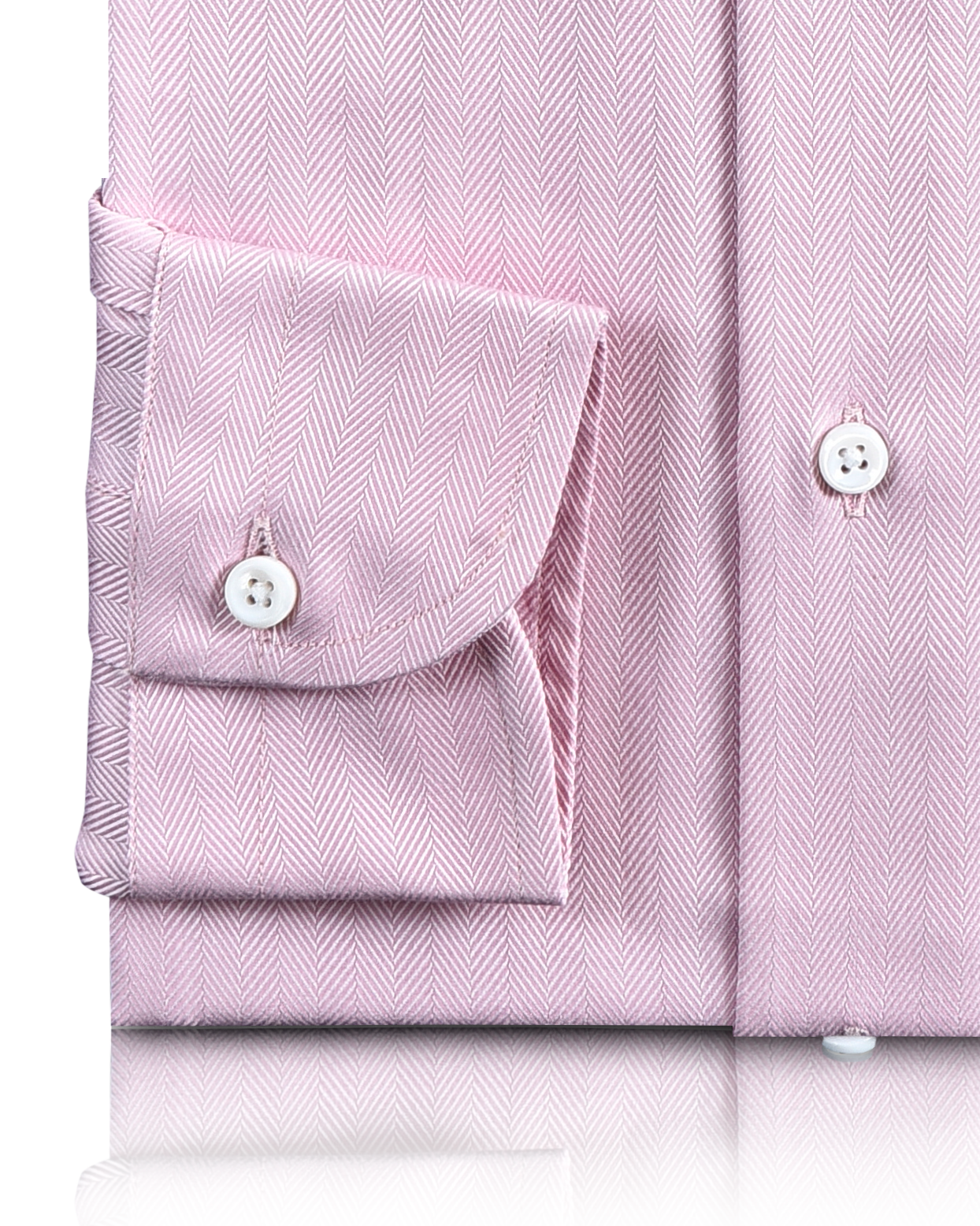 Pink Herringbone Shirt