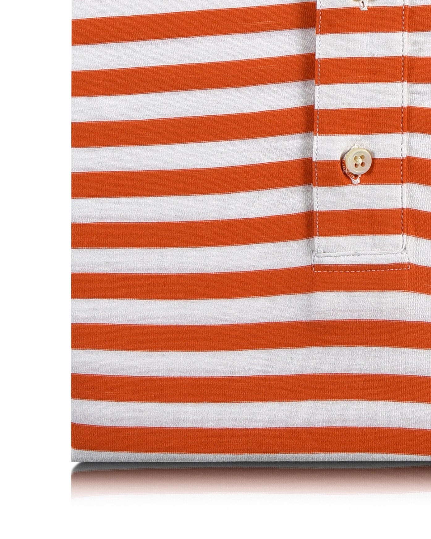 Orange white stripes T-shirt