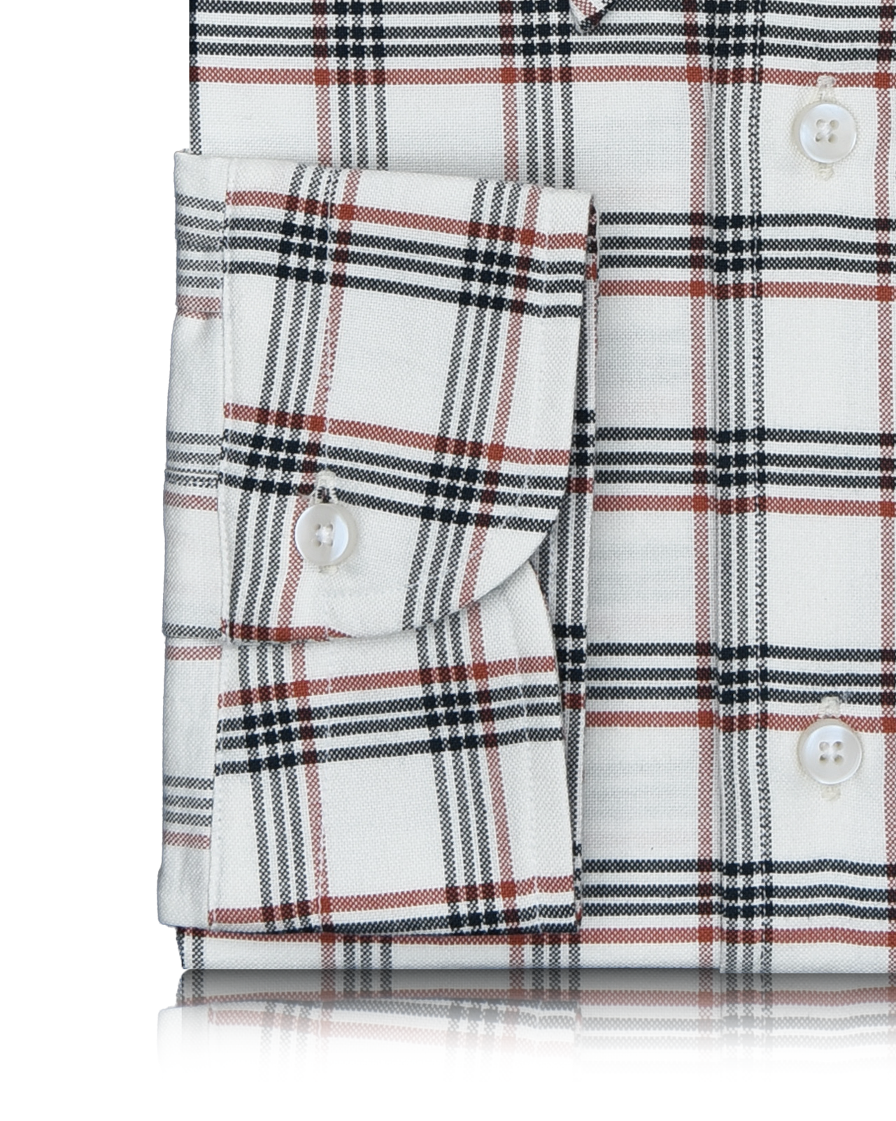 Red Navy Tattersall Checks Shirt