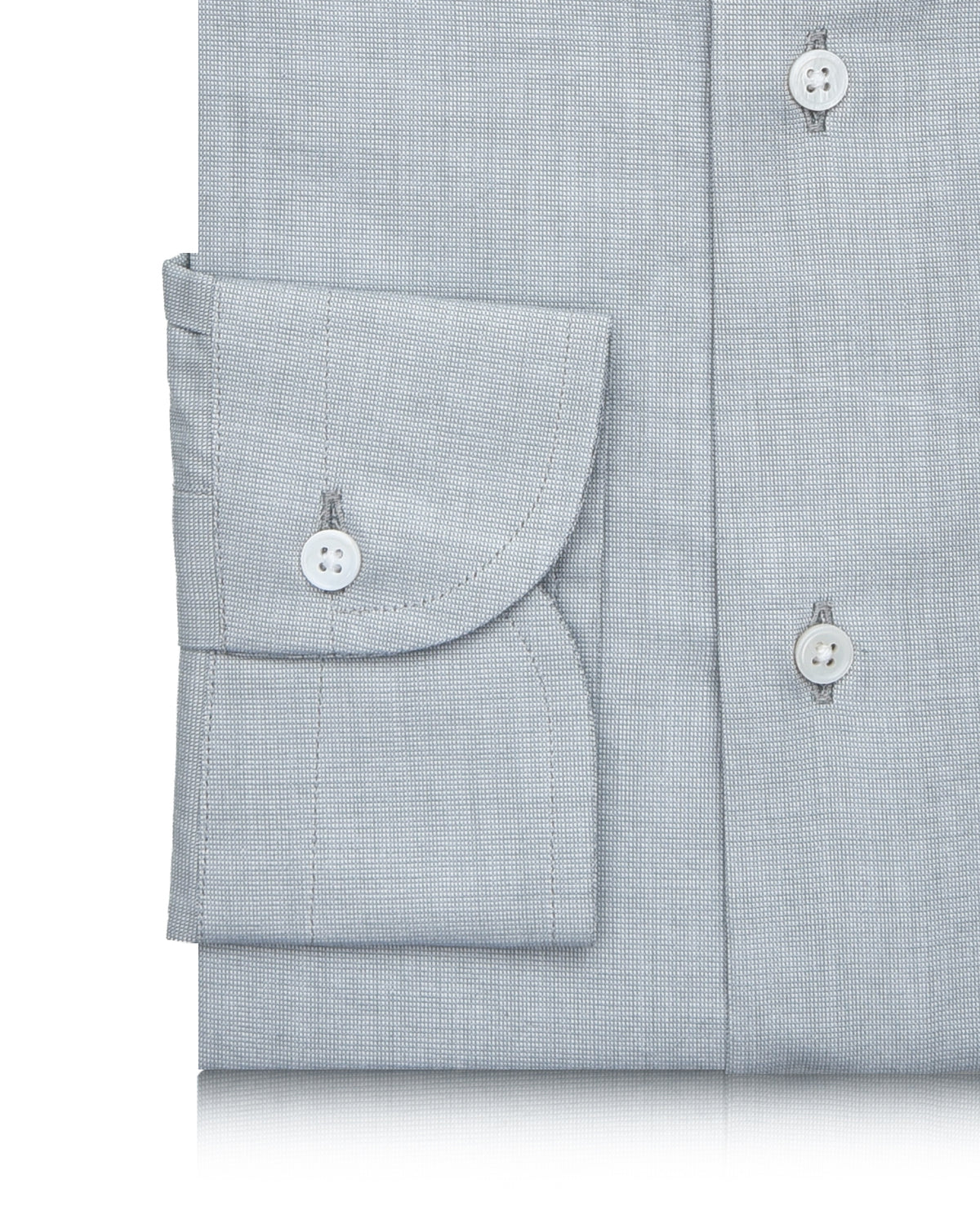 Grey Dress Shirt End on End - 3