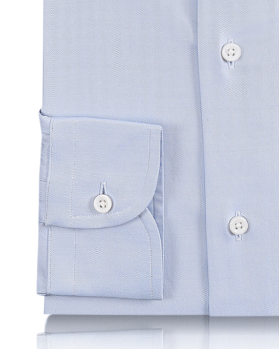 Brembana 2-Ply Giza Pale Blue Twill Shirt