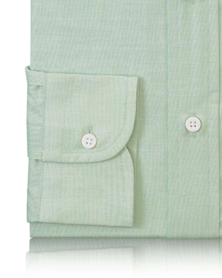 Cotton Poly: Green End On End Shirt