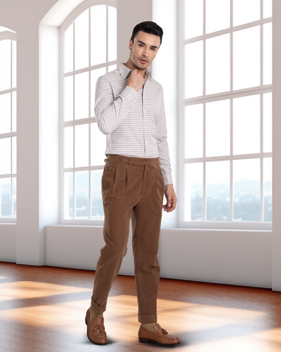 Zegna Brown Cashco Moleskin Dress Pant – Luxire Custom Clothing Zegna Brown Cashco Moleskin Dress Pant – Luxire Custom Clothing