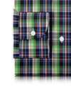 Green Black Blue Madras Checks