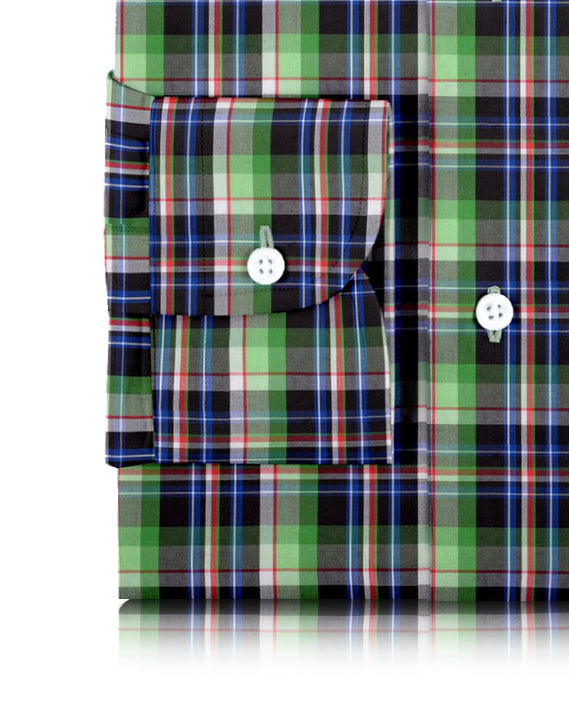 Green Black Blue Madras Checks - 3