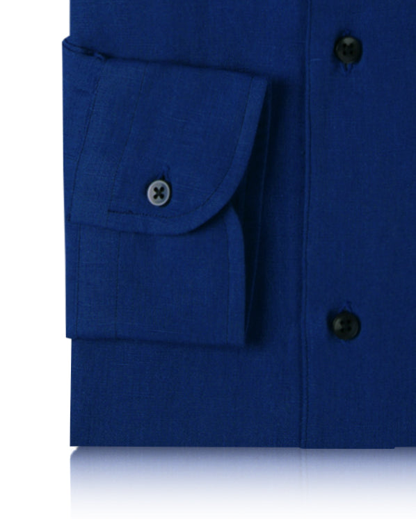 Casual Blue Cool Linen Cotton