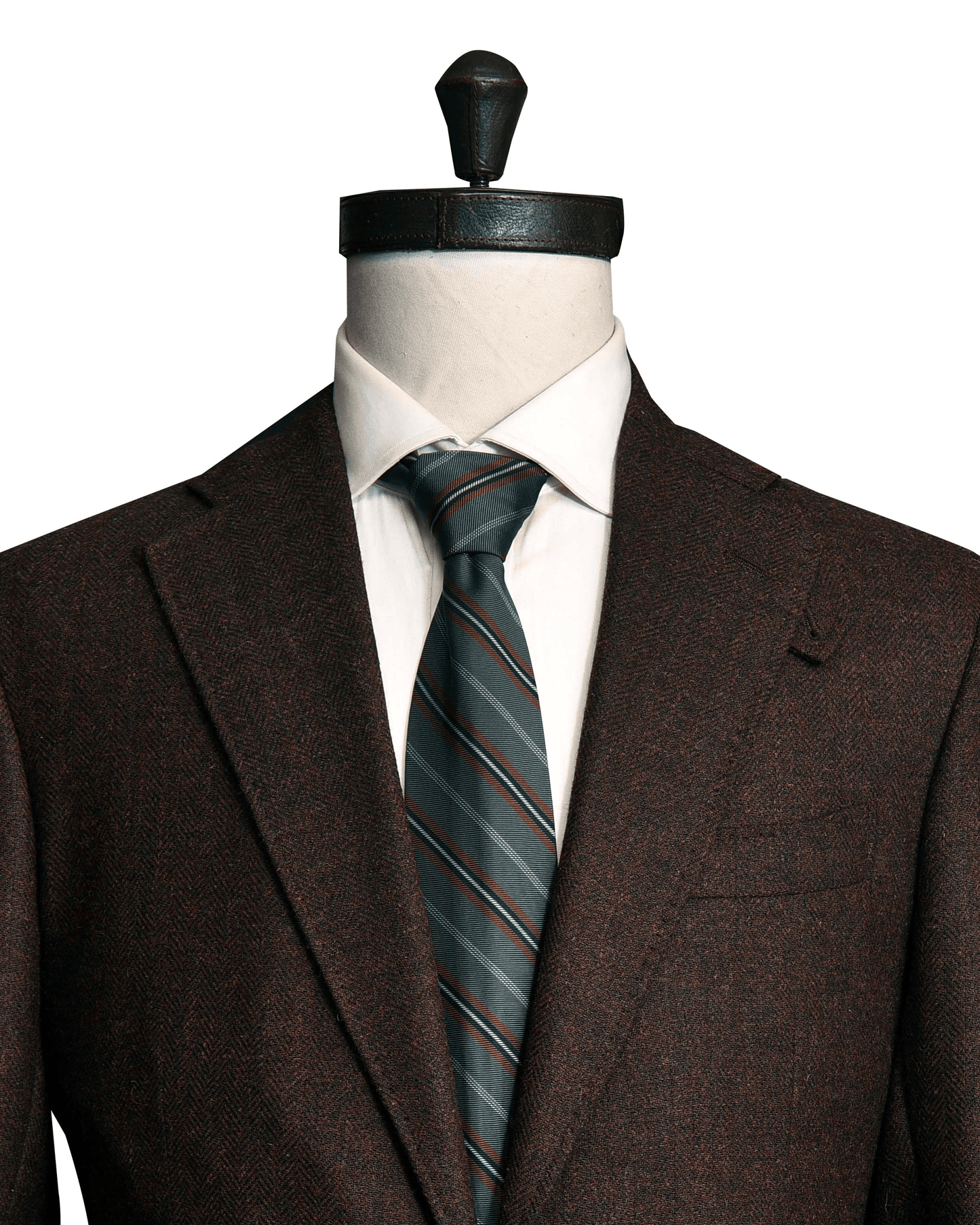 Dugdale Dark Brown Mix green Herringbone Jacket