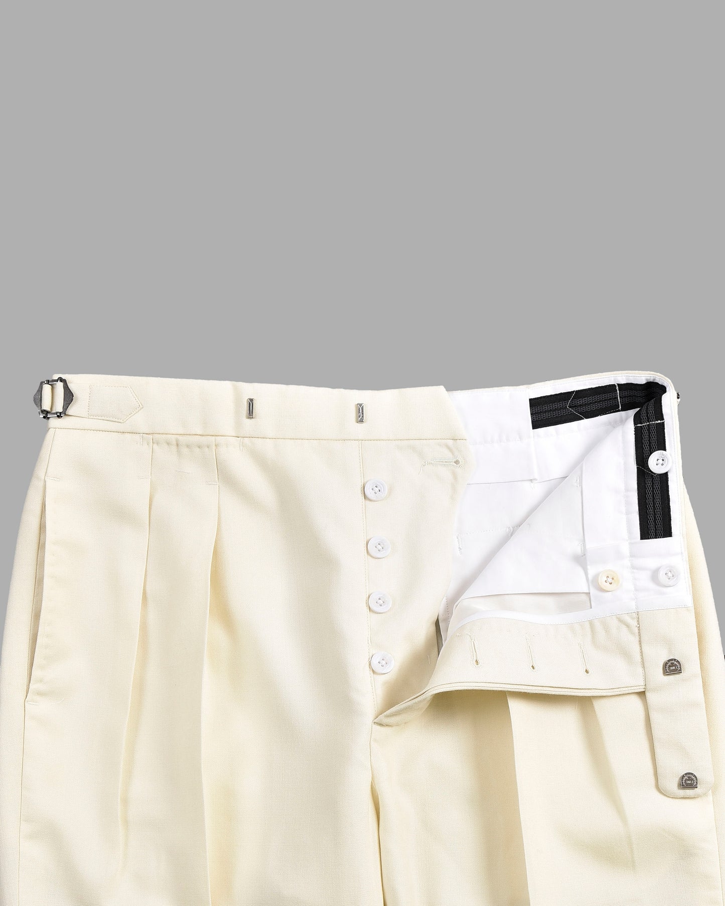 Dugdale Fine Worsted Pant - Cream Pant