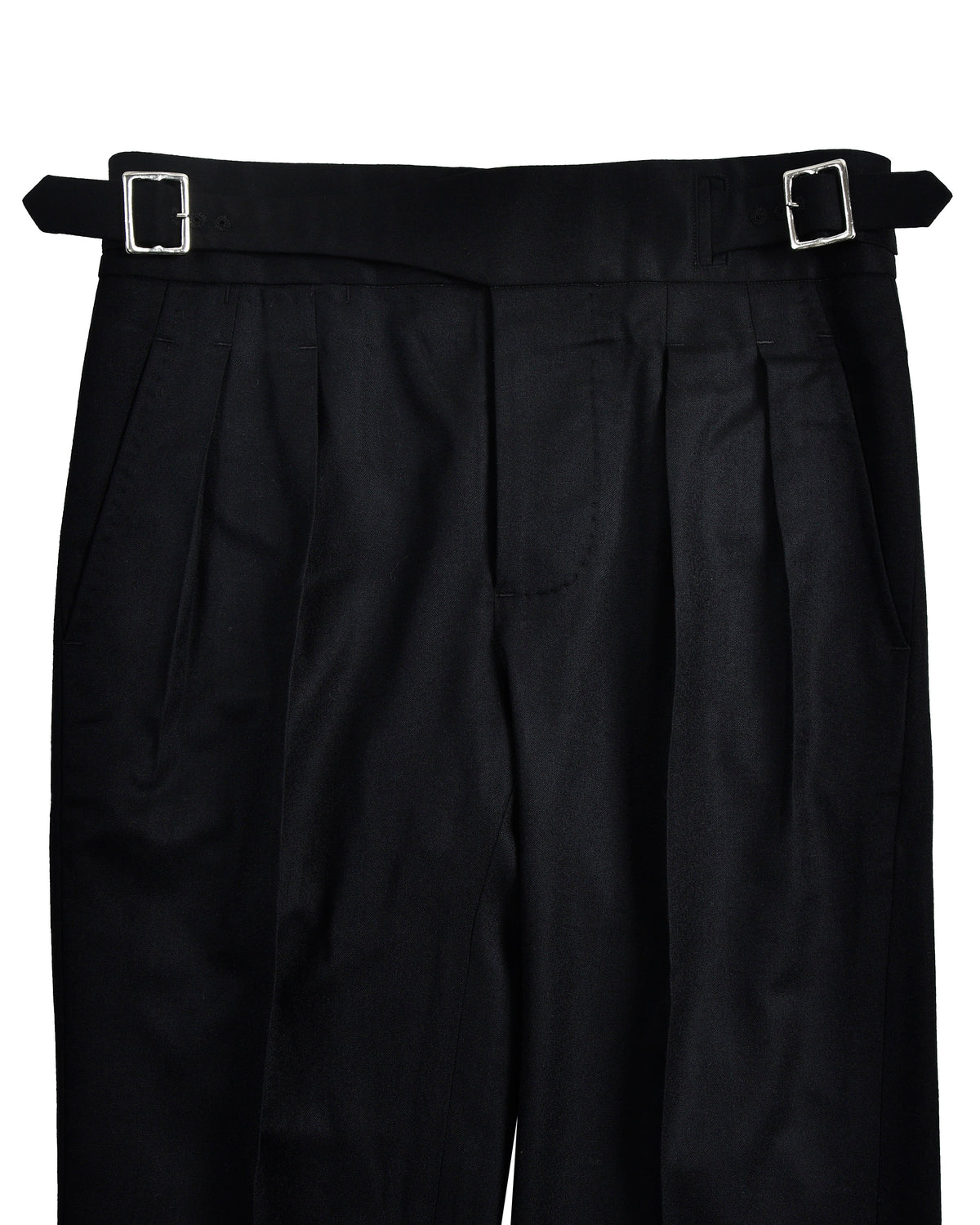 Gurkha Pant in VBC Black Wool Flannel - 2