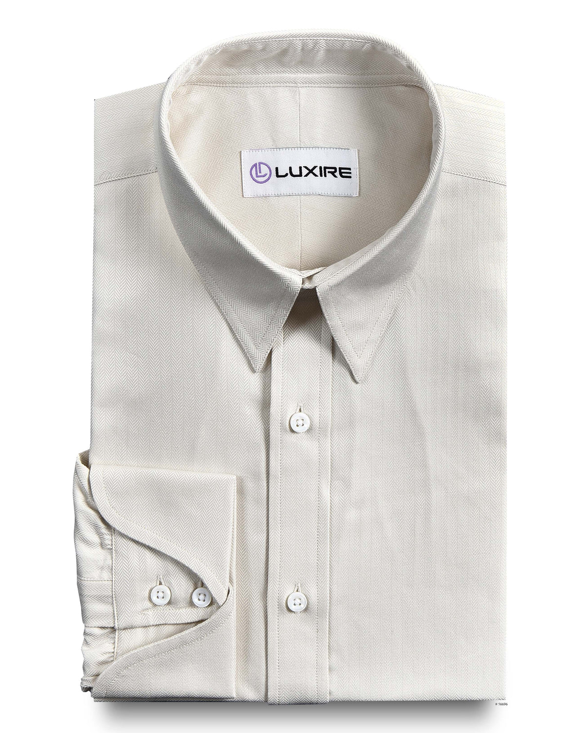 Cream Herringbone Shirt - 1