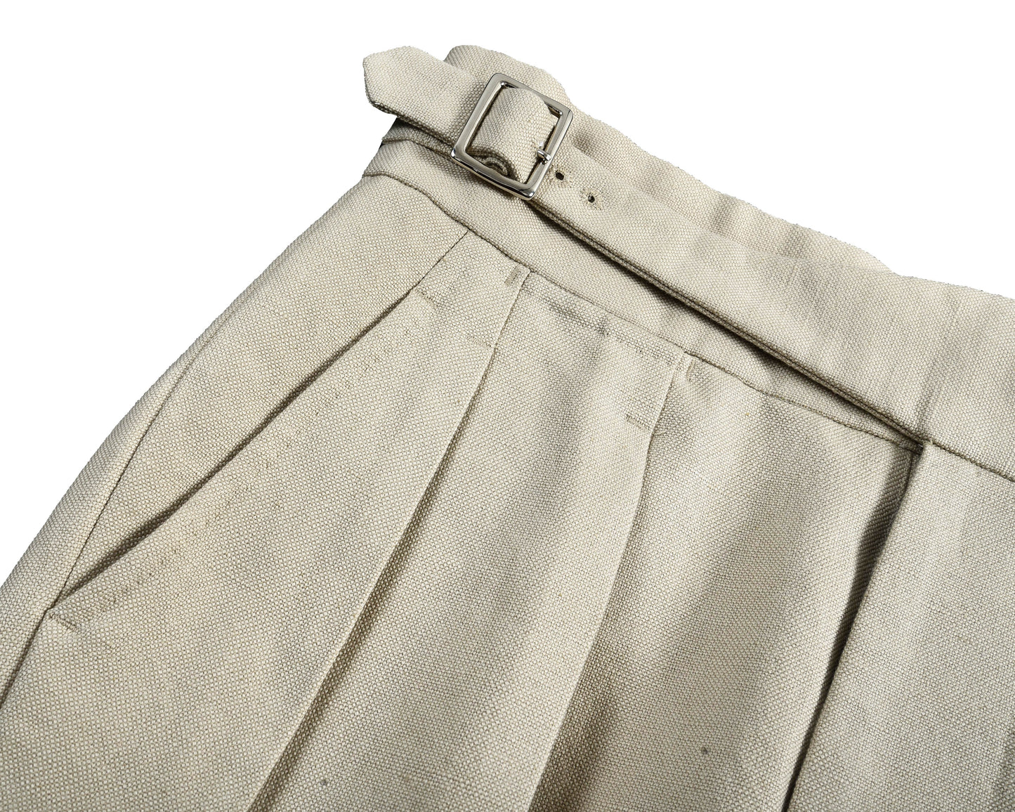 Gurkha Pant in Linen Cotton Canvas:Tan