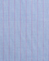 Pink Pin Stripes on Blue End on End
