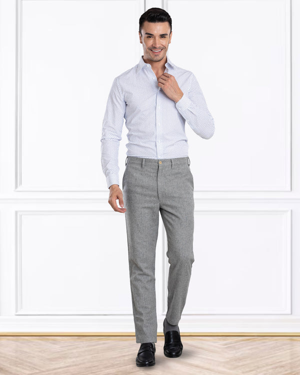 Grey Wool Chino