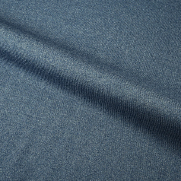 Dugdale Blueish Grey Wool Flannel Dress Pant