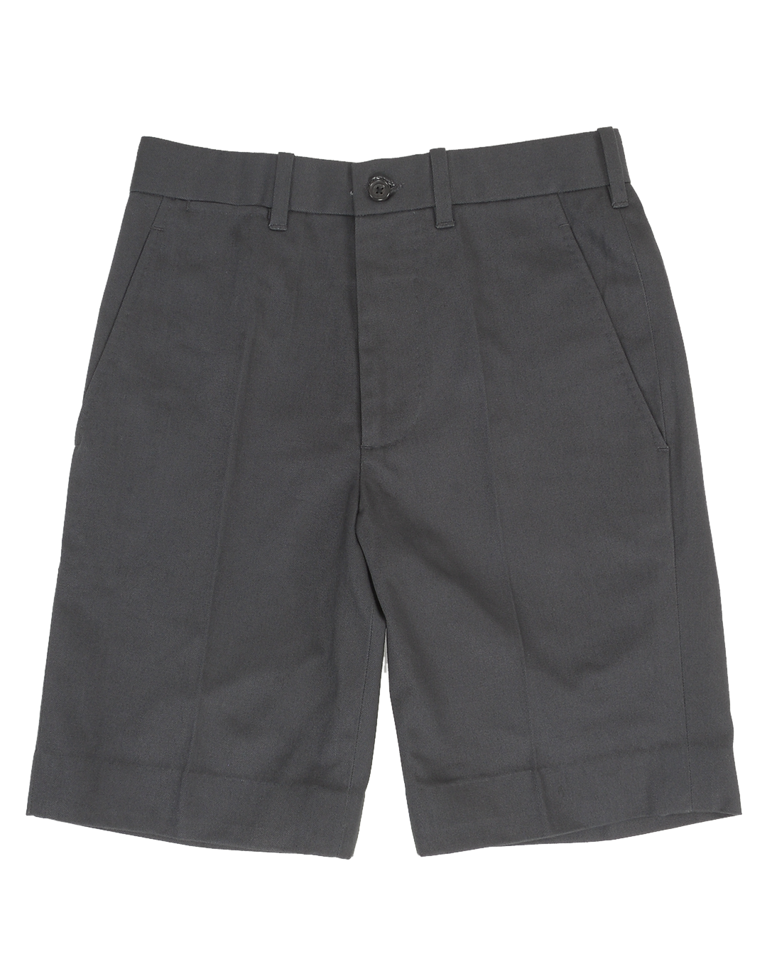 Dark Charcoal Grey Twill Shorts