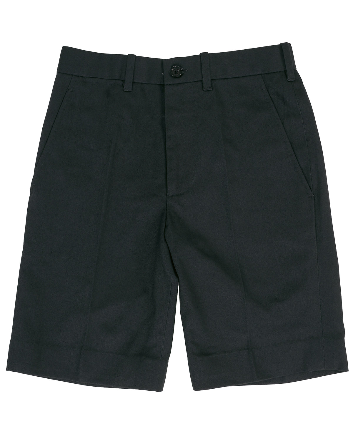 Dark Charcoal Grey Twill Shorts - 2