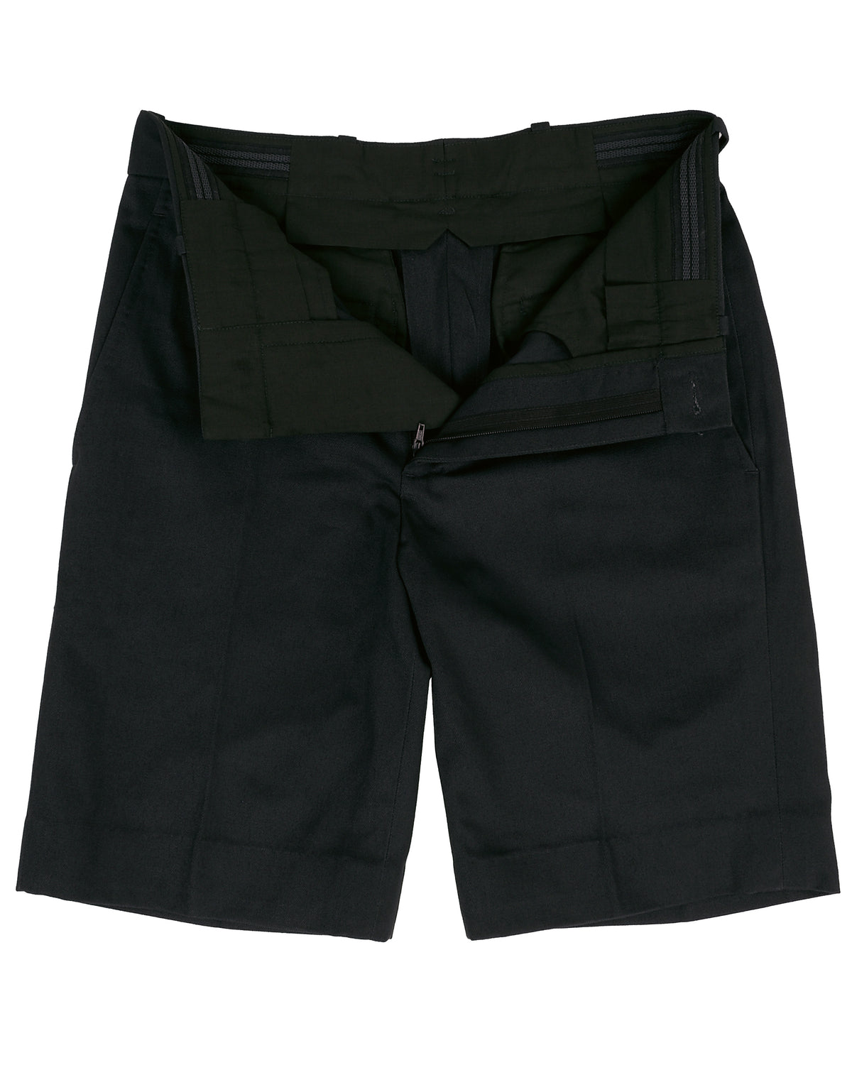Dark Charcoal Grey Twill Shorts - 4