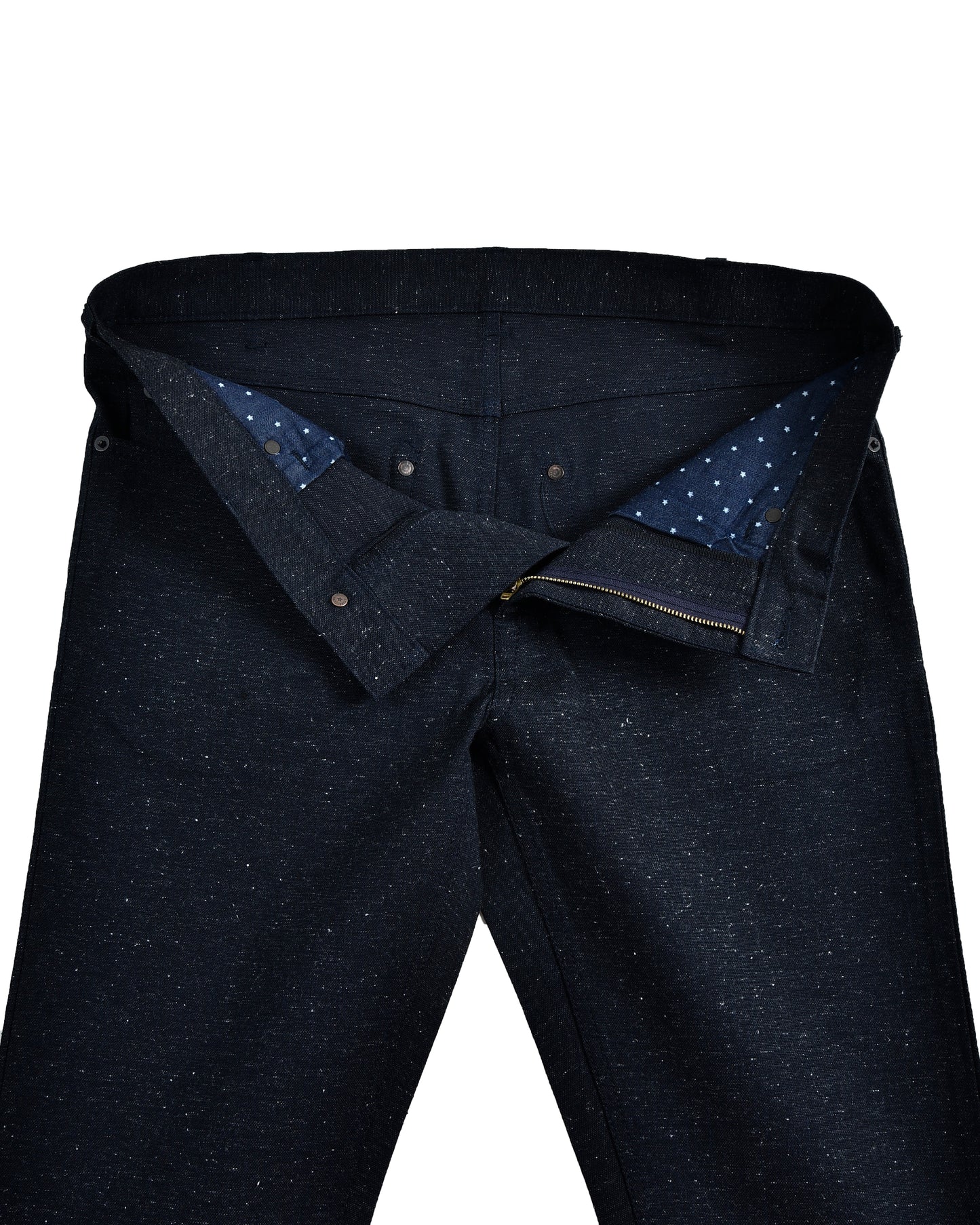 Denim: Navy Stretch Slub Jeans