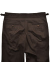 Stretchable Chino: Umber Brown Chino