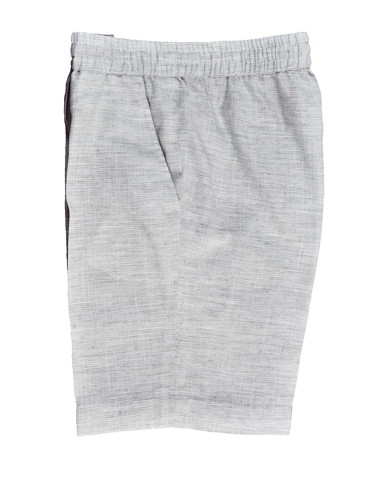 Soft Washed Light Grey Drawstring Shorts