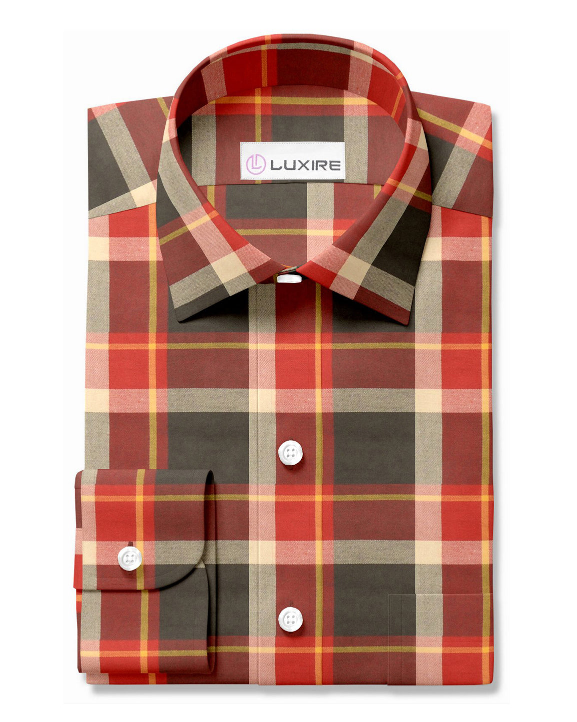 Olive Maroon Tartan - 1