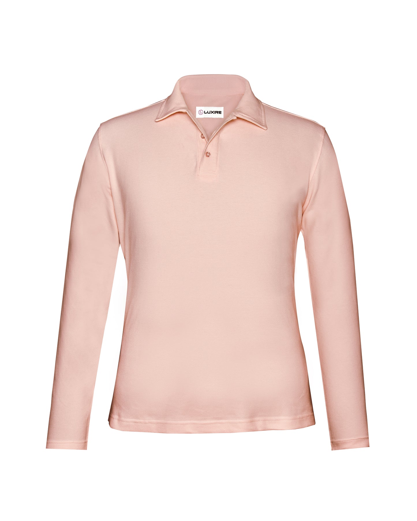 EZS Aria Pink Long Sleeve Polo