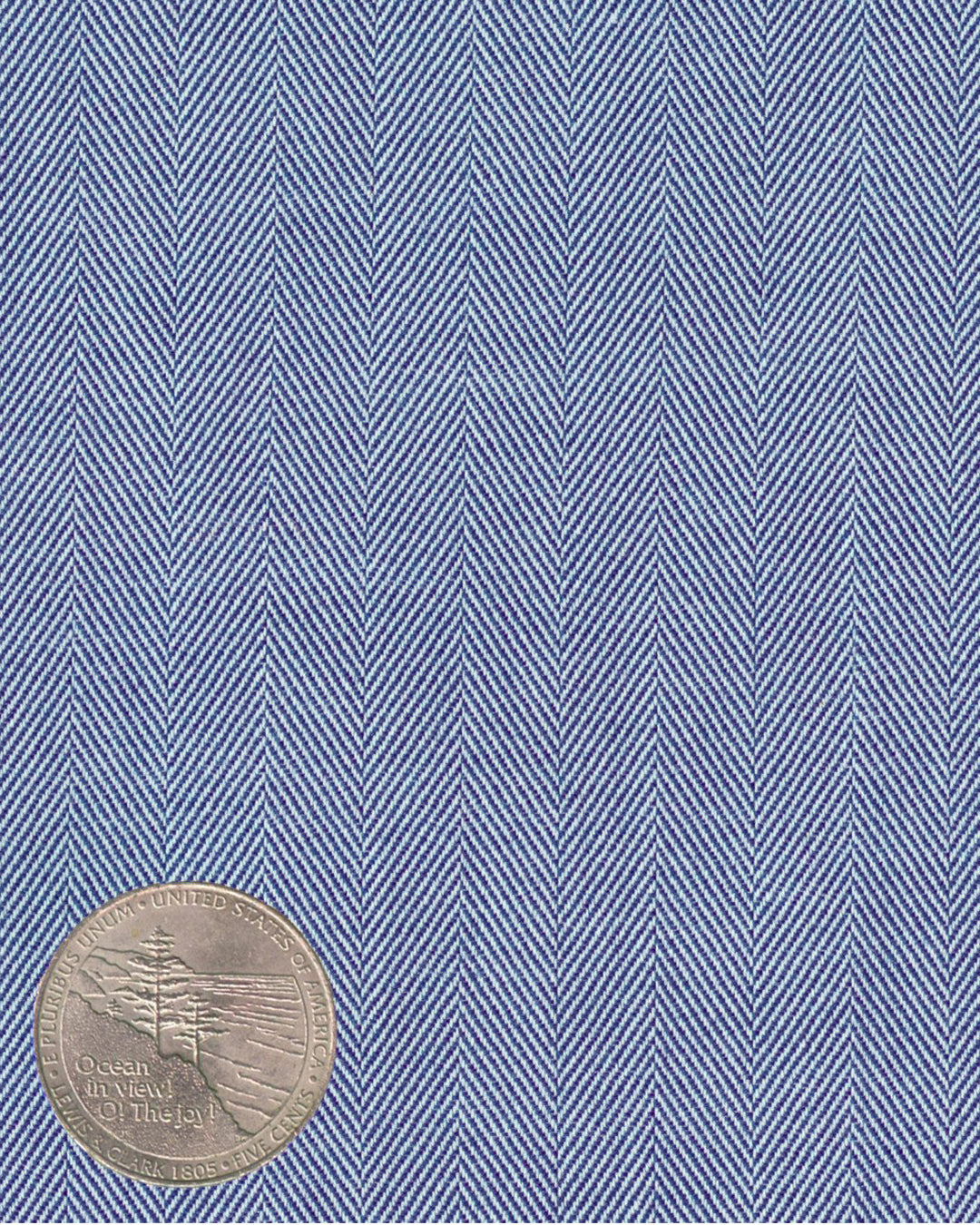 Classic Blue Herringbone - 4