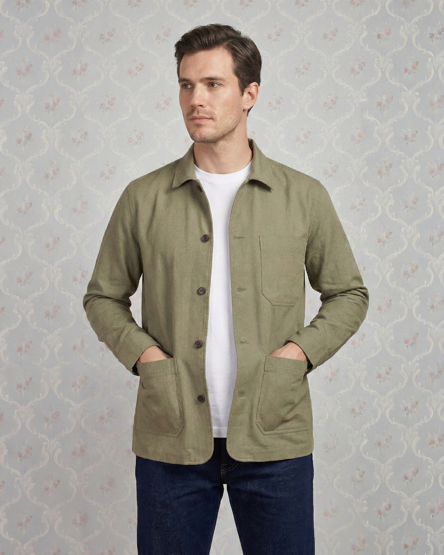 Apple Fresco Cotton Shirt Jacket
