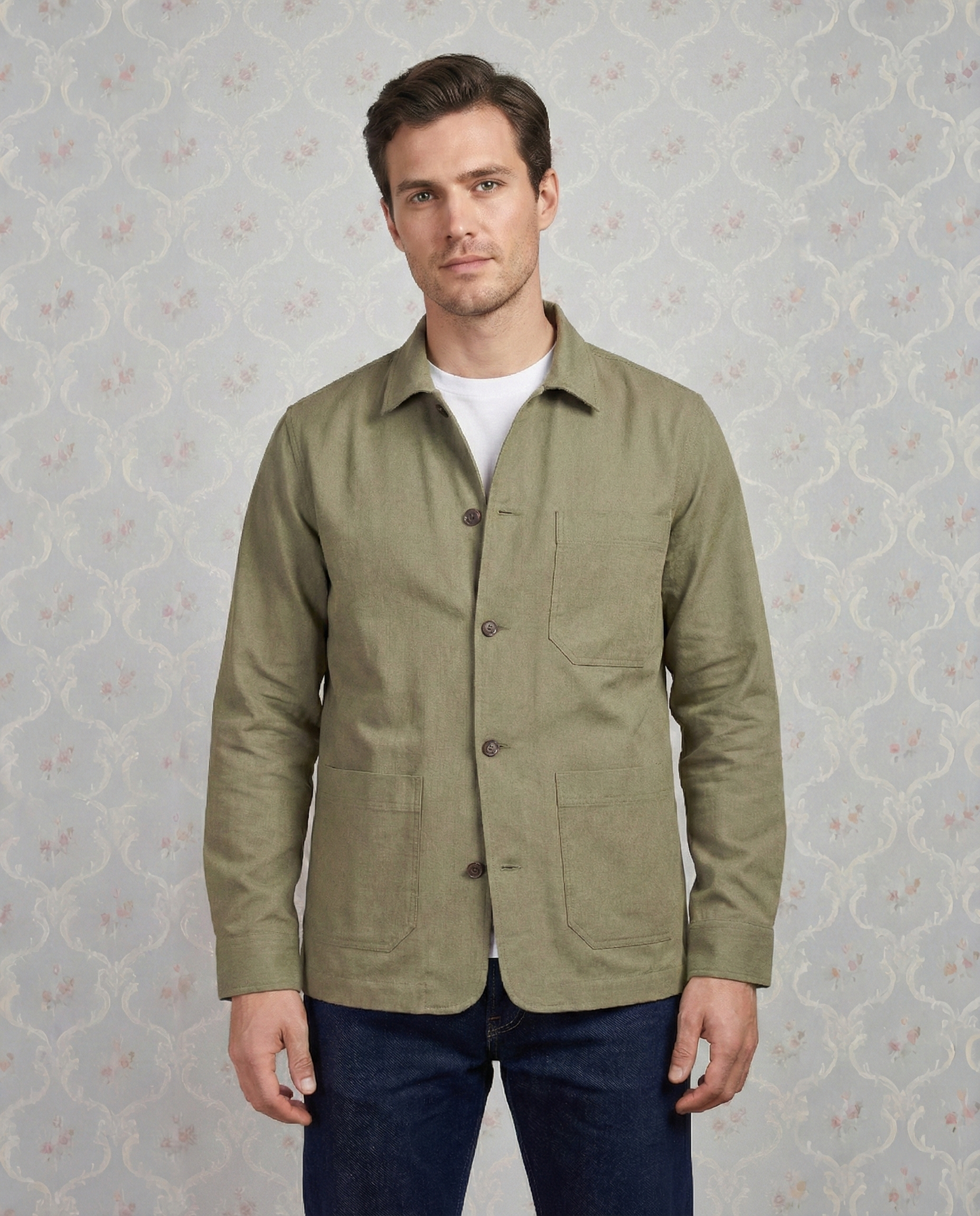 Apple Fresco Cotton Shirt Jacket